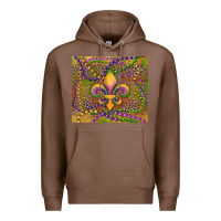 Chestnut mardi gras fleur de lis Premium Hoodie - RanaPortraitStore