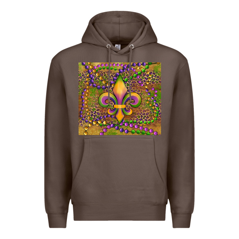 Mardi Gras Fleur De Lis Premium Hoodie by RanaPortraitStore | Teevron