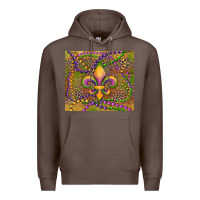 Coffee mardi gras fleur de lis Premium Hoodie - RanaPortraitStore