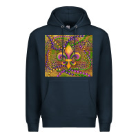 Navy mardi gras fleur de lis Premium Hoodie - RanaPortraitStore