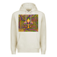 Oatmeal Heather mardi gras fleur de lis Premium Hoodie - RanaPortraitStore