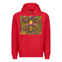 Red mardi gras fleur de lis Premium Hoodie - RanaPortraitStore