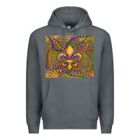 Rock mardi gras fleur de lis Premium Hoodie - RanaPortraitStore