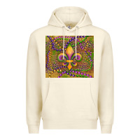 Sandshell mardi gras fleur de lis Premium Hoodie - RanaPortraitStore