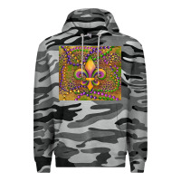 Slate Camo mardi gras fleur de lis Premium Hoodie - RanaPortraitStore