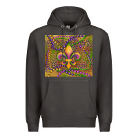Smoke mardi gras fleur de lis Premium Hoodie - RanaPortraitStore