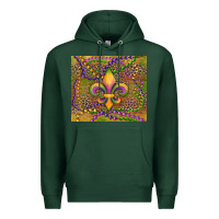 Sports Green mardi gras fleur de lis Premium Hoodie - RanaPortraitStore