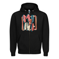 Black 4th of July mini with lightning bolt Zipper Hoodie - FaDigitalArtStudio