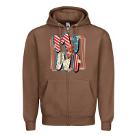 Chestnut 4th of July mini with lightning bolt Zipper Hoodie - FaDigitalArtStudio