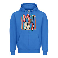 True Royal 4th of July mini with lightning bolt Zipper Hoodie - FaDigitalArtStudio