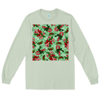 Matcha Christmas candy cane Long Sleeve Tee - NancyCooperArtShop