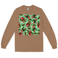 Toasted Coconut Christmas candy cane Long Sleeve Tee - NancyCooperArtShop
