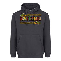 Smoke colorful juneteenth celebration art Heavyweight Hoodie - LillyAllenDesigns