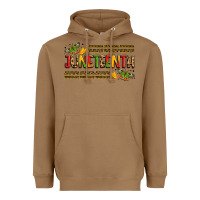 Toasted Coconut colorful juneteenth celebration art Heavyweight Hoodie - LillyAllenDesigns