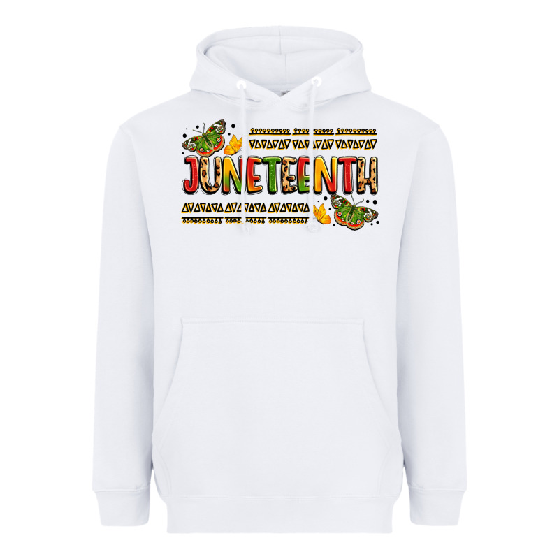 Colorful Juneteenth Celebration Art Heavyweight Hoodie by LillyAllenDesigns | Teevron