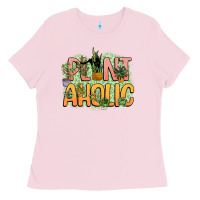 Bubblegum Pink plantaholic Ladies Tee - NancyCooperArtShop