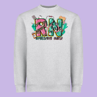 Registered Nurse Heavyweight Sweatshirt Designed By Cowgirlartshop