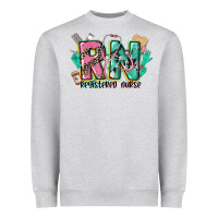 Heather Grey registered nurse Heavyweight Sweatshirt - CowGirlArtShop