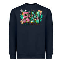 Navy registered nurse Heavyweight Sweatshirt - CowGirlArtShop