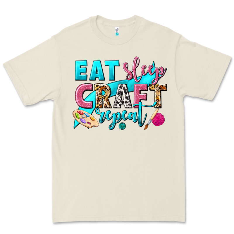 Eat Sleep Craft Repeat Premium Tee by NancyCooperArtShop | Teevron