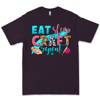 Plum eat sleep craft repeat Premium Tee - NancyCooperArtShop