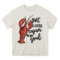 Cream got a little cajun in my soul Heavy Core Tee - MaliasSmallBusiness