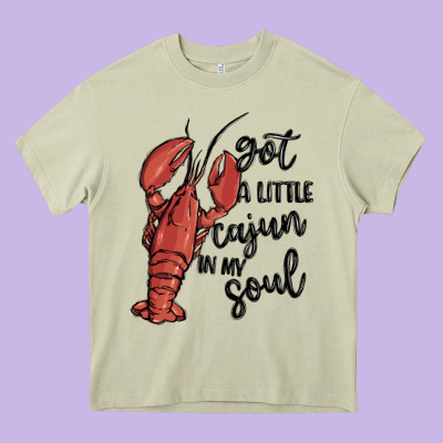 Got A Little Cajun In My Soul Heavy Core Tee Designed By Maliassmallbusiness