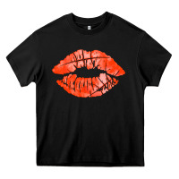 Black basketball lips Heavy Core Tee - AdoDesignShop
