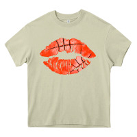 Mossy basketball lips Heavy Core Tee - AdoDesignShop