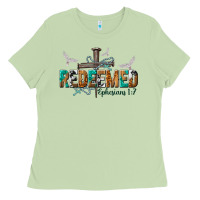 Redeemed Ephesians 1 7 Ladies Tee | Teevron