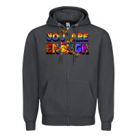 Smoke you are enough Zipper Hoodie - FaDigitalArtStudio