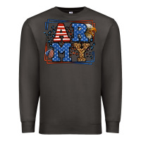 Smoke Army Veteran leopard frame 4th of July Premium Sweatshirt - LillyAllenDesigns