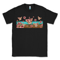 Black floral chihuahua dogs Classic Tee - Jasminsmagicworld