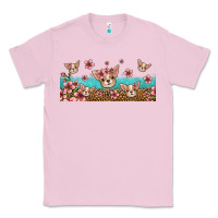 Bubblegum Pink floral chihuahua dogs Classic Tee - Jasminsmagicworld