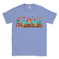 Colony Blue floral chihuahua dogs Classic Tee - Jasminsmagicworld