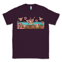 Plum floral chihuahua dogs Classic Tee - Jasminsmagicworld