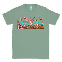 Sage floral chihuahua dogs Classic Tee - Jasminsmagicworld