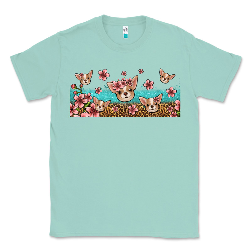 Floral Chihuahua Dogs Classic Tee by Jasminsmagicworld | Teevron