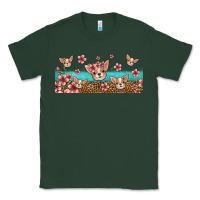 Sports Green floral chihuahua dogs Classic Tee - Jasminsmagicworld