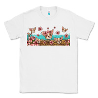 White floral chihuahua dogs Classic Tee - Jasminsmagicworld