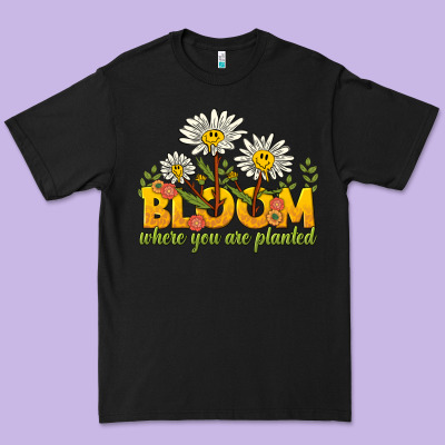 Bloom Where You Are Planted Premium Tee Designed By Nancycooperartshop