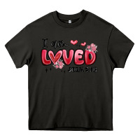 Asphalt i am loved john 3 16 Heavy Core Tee - MaliasSmallBusiness