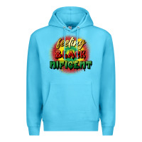 Ocean Blue Feeling blacknificent Premium Hoodie - FaDigitalArtStudio