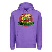 Purple Feeling blacknificent Premium Hoodie - FaDigitalArtStudio