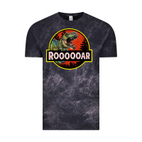 Cloud Black t rex roaring Vintage Tee - RanaPortraitStore