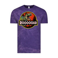 Cloud Purple t rex roaring Vintage Tee - RanaPortraitStore
