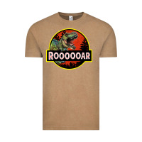 Vintage Coffee t rex roaring Vintage Tee - RanaPortraitStore