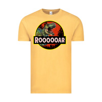 Vintage Mustard t rex roaring Vintage Tee - RanaPortraitStore