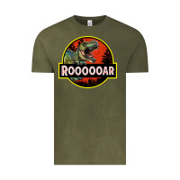 Vintage Olive t rex roaring Vintage Tee - RanaPortraitStore