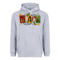 Heather Grey black Heavyweight Hoodie - LillyAllenDesigns
